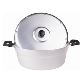 Fornetto alluminio Nonna Aurelia per dolci con coperchio e piastra in ferro Cm 26