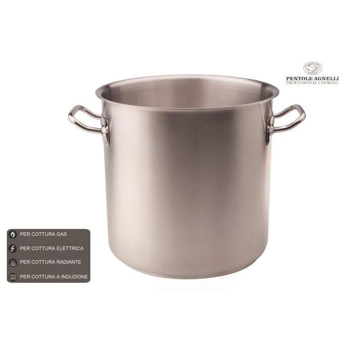 Pentola acciaio inox 18/10 - fondo per induzione - Steel Frost