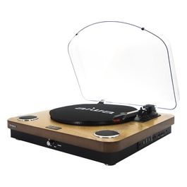 GBTUR-120WDMKII Giradischi in Legno Bluetooth Noce