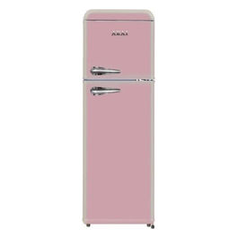 Frigorifero Doppia Porta Vintage Rosa, 244 Litri