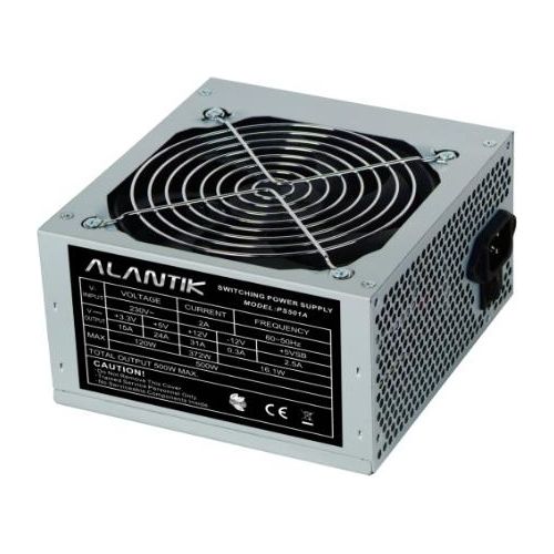 Alantik alimentatore atx 500 watt, fan 12cm