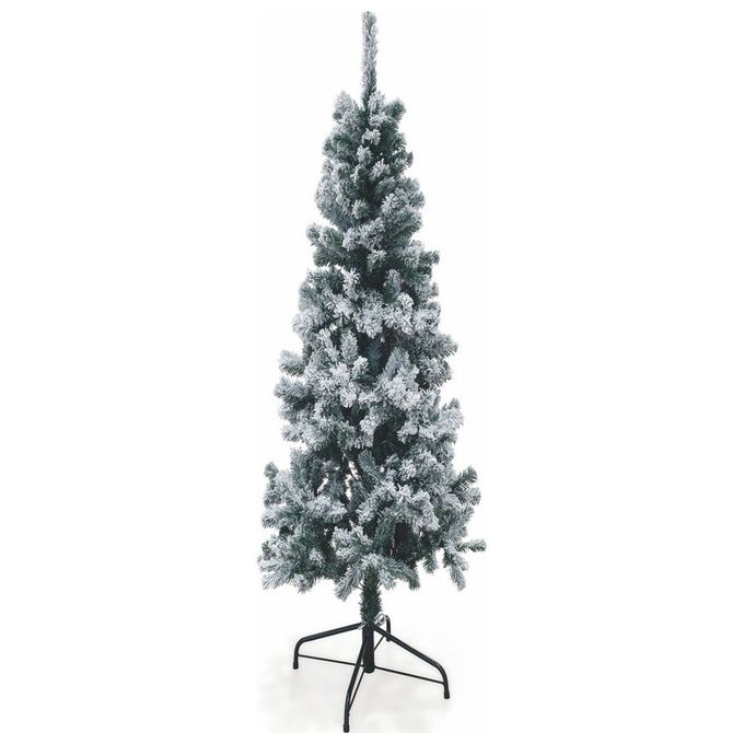 Albero di Natale Sestriere Innevato Slim 180 cm 436 rami in pvc