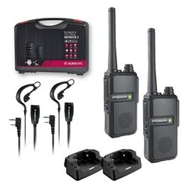 Tectalk Worker 3 Case 2-Pack Walkie Talkies per Cantieri