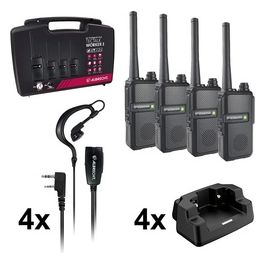 Tectalk Worker 3 Case 4-Pack Walkie Talkies per Cantieri