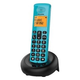 E160 Blu Telefono Cordless DECT con Blocco Chiamate Indesiderate Ampio Display Retroilluminato Arancione di Facile Lettura Suonerie Classiche e Polifoniche