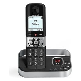 Alcatel F890 Telefono DECT Identificatore di Chiamata Nero/Argento