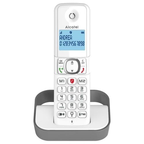 Alcatel S280 Telefono Senza Fili Vivavoce con Funzione Blocco Chiamate Evoluto Bianco
