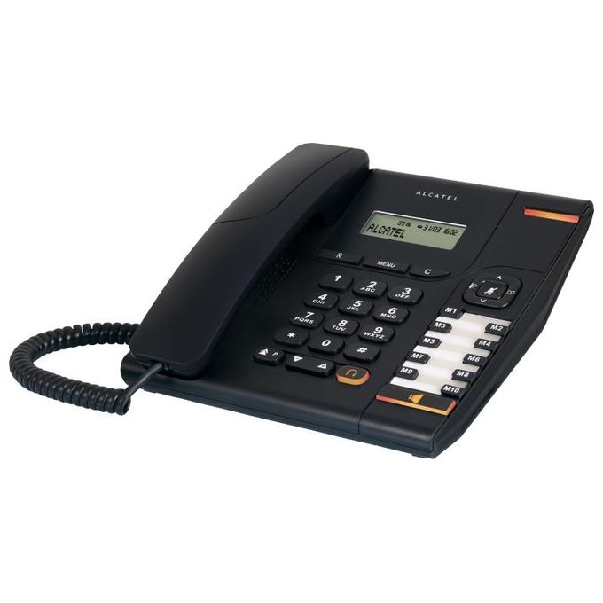 Alcatel Temporis 580 Telefono Analogico/DECT con Identificatore di Chiamata Nero