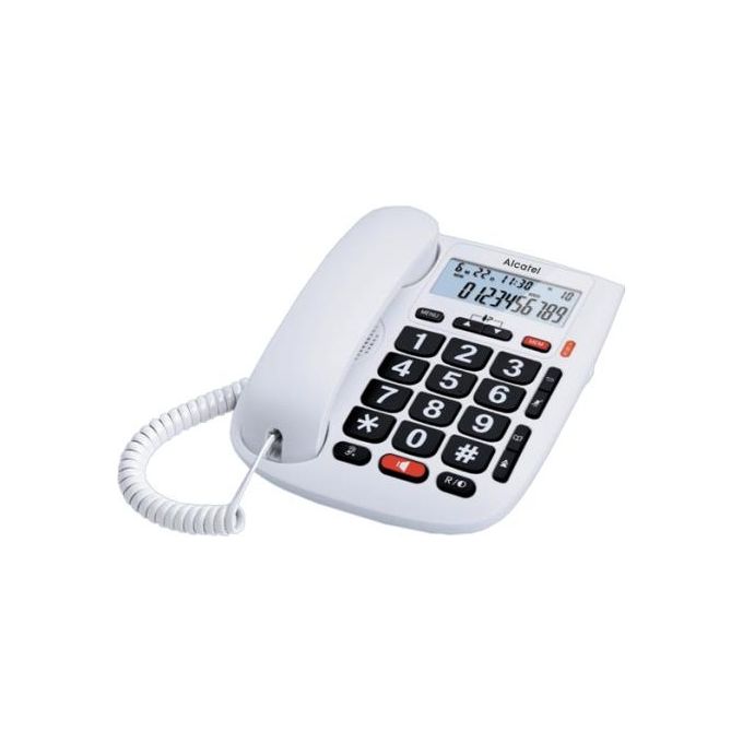 Alcatel Tmax 20 Telefono Analogico/Dect Bianco Identificatore di Chiamata