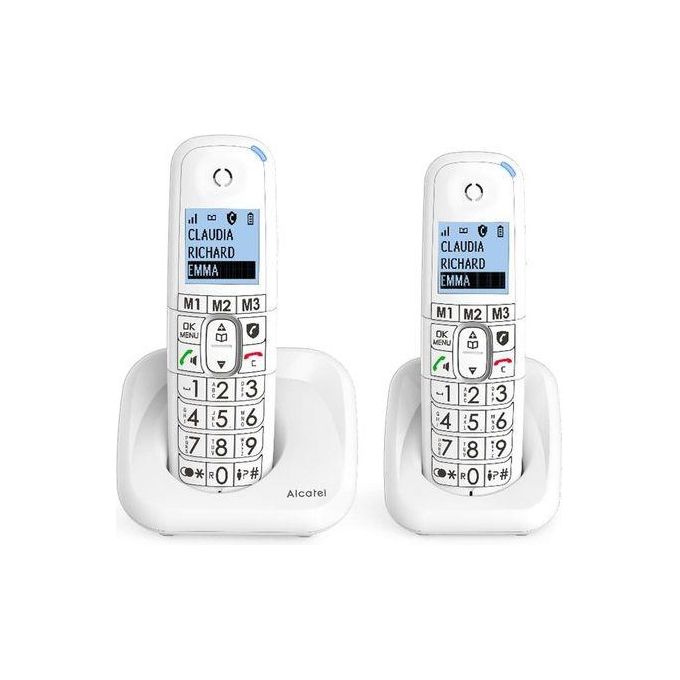 Alcatel XL785 DUO Telefono Analogico/DECT Identificatore di Chiamata Bianco