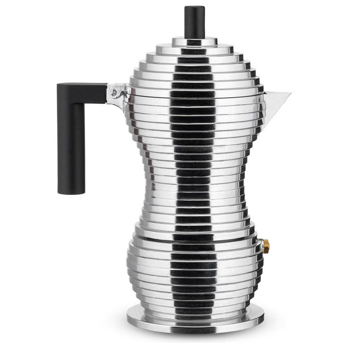 Alessi caffettiera moka Pulcina MDL02 3 B, 3 tazze, fusione di allu...