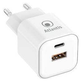 alimentatore universale per smartphone e tablet p008-pd35gn-2u ac 35w output 1xusb 1xusb-c pd tecnologia gan