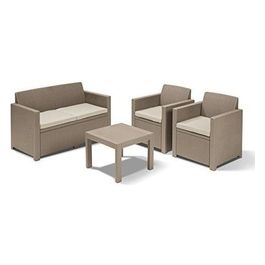 Set Alabama 4 Pezzi Cappuccino con Cuscini