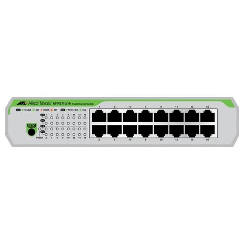 Allied Telesis AT-FS710/16-50 Switch No Gestito Fast Ethernet 1U Verde/Grigio