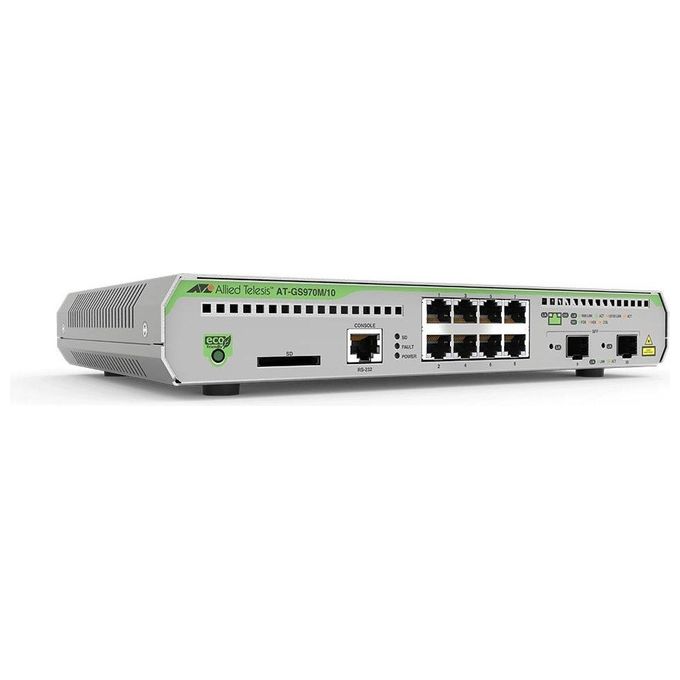 Allied Telesis AT-GS970M/10PS-50 L3 Switch con 8 x 10/100/1000t Poe