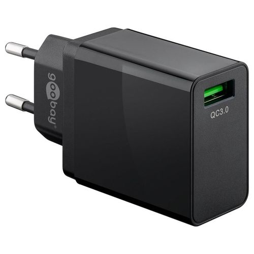 Goobay Caricabatterie Usb Quick Charger QC3.0 18W Nero
