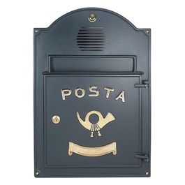 A7 Placca Bucalettere Campanello e Citofono Sportello Verniciato Ghisa