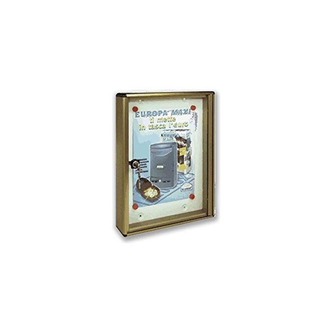 Alubox Bc 5 Bacheca 4 Fogli A4 Argento Metallico