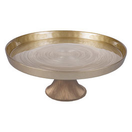 ALZATA RIGHE 28CX12CM COLORE ORO