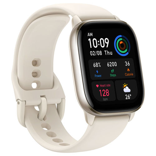 Amazfit GTS 4 Mini 1.65'' Amoled Sport & Salute elevata autonomia impermeabile 5atm compatibile iOS/Android Moonlight White