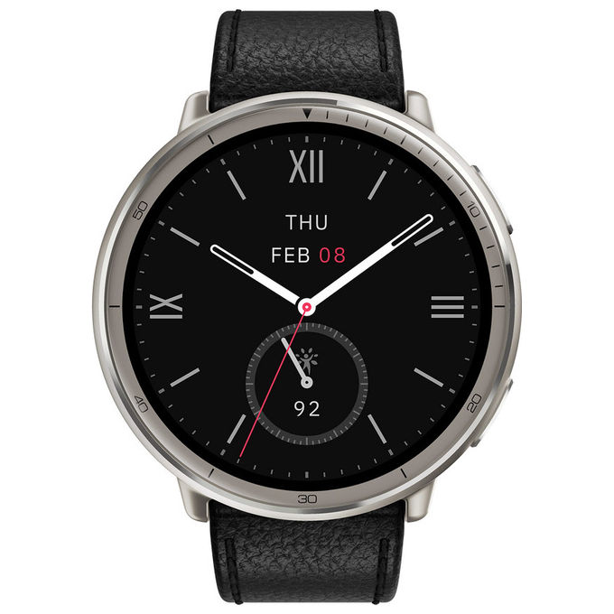 Amazfit active 2 round smartwatch 44mm 1.32 pagamenti con nfc ai controllo vocale gps e mappe gratuite 5atm per android e ios nero