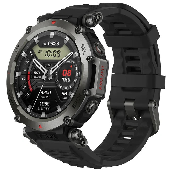 Image of Amazfit T-Rex Ultra 1.39'' Amoled GPS Sport Salute Notifiche Resistente e Impermeabile 10 ATM Abyss nero