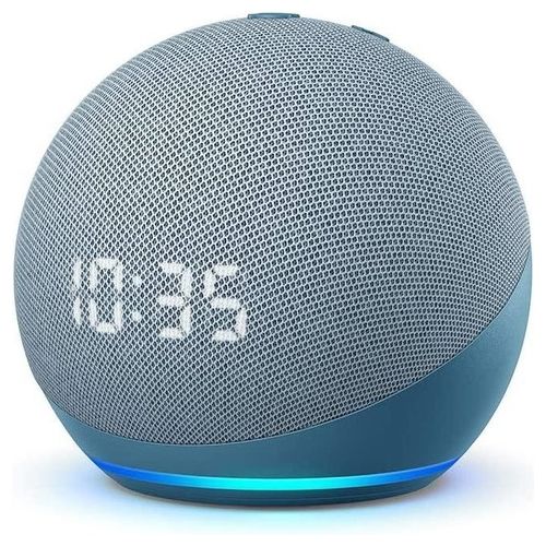 Amazon Echo Dot 4 Twilight Blue Assistant Speaker con Orologio
