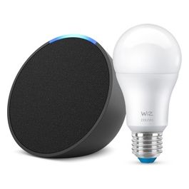 Echo Pop Alexa  Smart Bulb Wiz Nero e Bianco