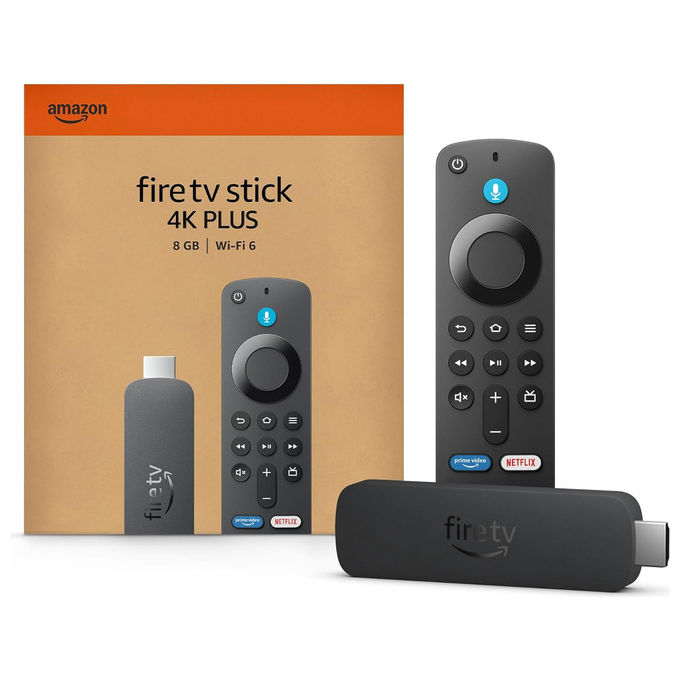 Amazon Fire TV Stick 4K Plus, HDMI, 4K Ultra HD, Fire OS, Nero