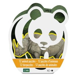12 Puzzle di Animali