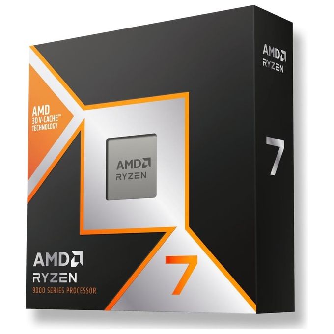 Image of AMD RYZEN 7 9800X3D 8 Core-16 Thread sbloccati Architettura Zen 5 104 MB di Cache TDP 120W Fino a 5.2 GHz di Frequenza Boost Socket AM5 Dissipatore Non Incluso