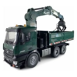 Mercedes-Benz Arocs Licenza Camion Gru con Ribaltabile RTR Verde