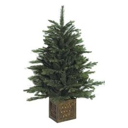 Albero di Natale Pinetto con Vaso Effetto Legno 100cm 