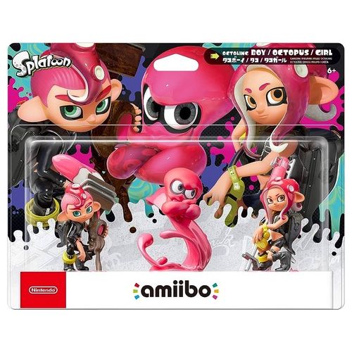 Amiibo Octoling Girl Boy Octopus Limited Edition Nintendo Switch