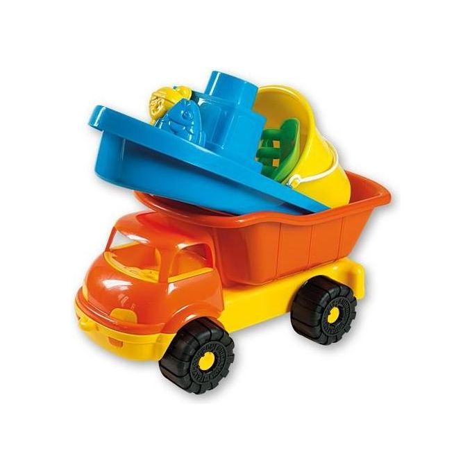 Androni Camion Matteuz 36cm con Barchetta e Accessori