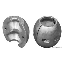 Anodo Oliva Alluminio Asse Mm 57,15 Tecnoseal