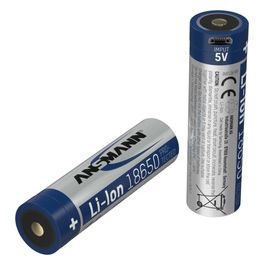 1 Batteria Li-Ion 18650 2600mAh 36V Micro-Usb