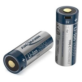 26650 Li-Ion Battery 5100mAh 3.6V Micro-Usb Socket