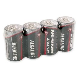 Ansmann Box 4 Batterie Alcaline In Formato C - Mezza Torcia