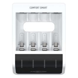 Comfort Smart Caricatore per 4 Batterie NiMH AA/AAA