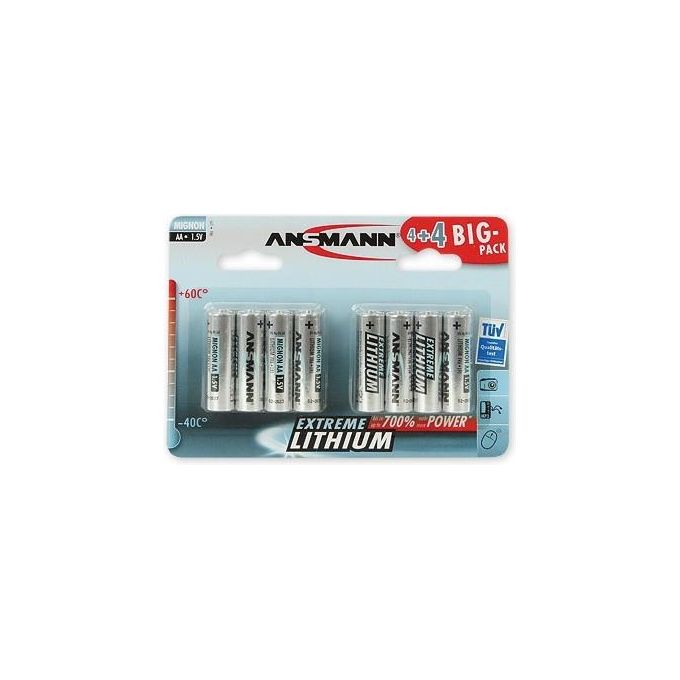 Ansmann Extreme Aa Lithium Box 8x