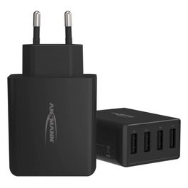 Ansmann Home Caricabatterie HC430 4xUsb 3000mA Nero