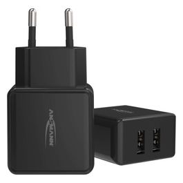 Ansmann Home Caricatore Usb a 2 Porte da 12W 2400mA Nero