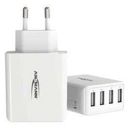 Ansmann Home HC430 Caricatore USB a 4 Porte da 30W 3000mA Bianco