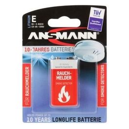 Ansmann Lithium 9V-Block 1 Batteria Litio per Rilevatori di Fumo Incendi