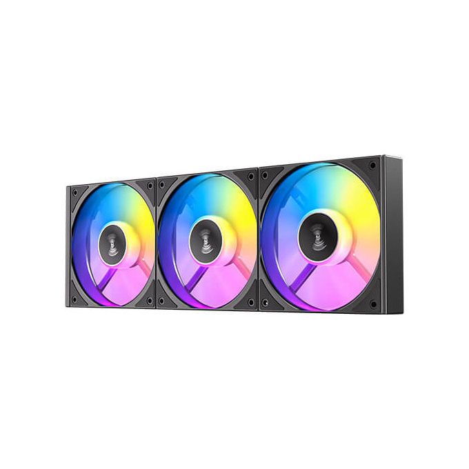 Antec C120R Ventola da 12cm ARGB PWM per PC, Nero (3 pezzi)