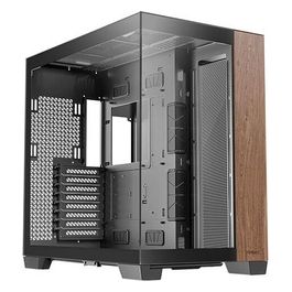 Legno C8 Ventole Non Incluse Pannello Frontale in Legno Layout a Doppia Camera Tipo-C Supporto Radiatore 360mm