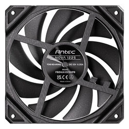 Nova 12 cm, Ventola per Case Nera, Set da 3