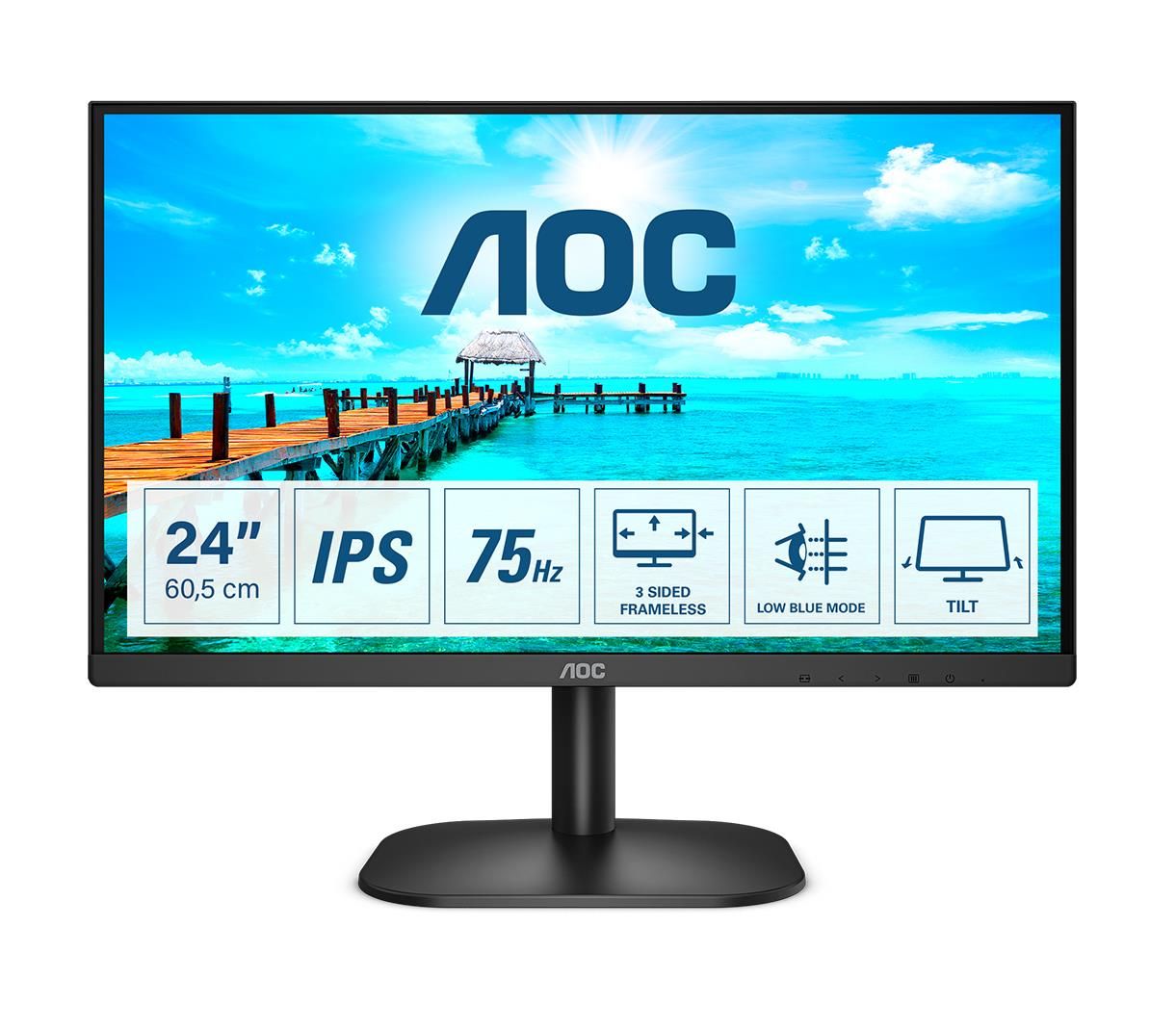 AOC Monitor Flat 23.8