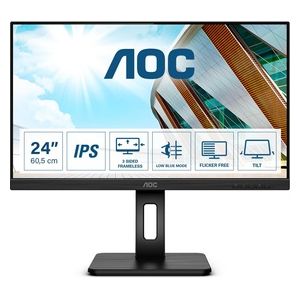 AOC Monitor 23.8" LED IPS 24P2Q 1920 X 1080 FHD Tempo di risposta 4 ms
